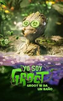 Groot se da un baño